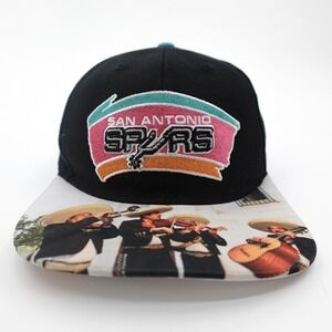 San Antonio Spurs Hat Cap Snap Back One Size NBA Basketball Fiesta Mariachi